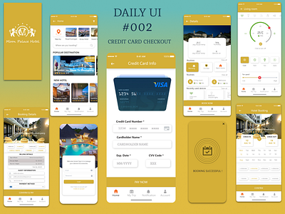 Daily UI 002 CREDIT CARD CHECKOUT app credit card checkout daily 002 daily ui daily002 dailyui002 design hotel app hotel booking hotel booking app ui ux
