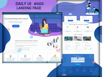 Daily UI 003 LANDING PAGE daily 100 challenge daily ui daily ui 003 daily ui challenge dailyui dailyui 003 dailyui003 design invest investment investor landing page landing page design ui ux