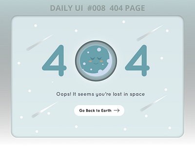 Daily UI 008 404 page 404 error page 404page daily 100 challenge daily ui daily008 dailyui design illustration ui ux