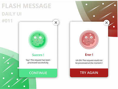 Daily UI 011 Flash Message daily 100 challenge daily ui daily011 dailydesign dailydesignchallenge design flash message