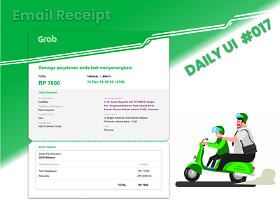 Daily UI 017 Email Receipt daily daily 100 challenge daily ui daily ui 017 daily ui challenge dailyui dailyui 017 design email receipt ui ux
