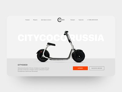 Citycoco - Electric scooter store branding design graphic design illustration logo typography ui ux vector