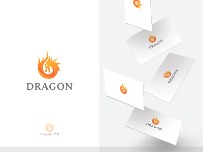 Dragon Fire Logo Template
