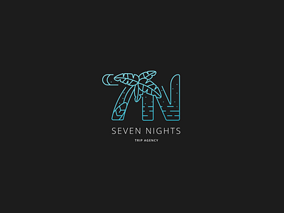 Logo for "Seven Nights" trip agency