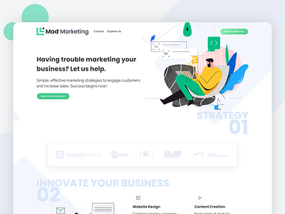 Mad Marketing Website Design