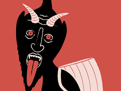 Sup, Krampus devil holidays illustration krampus merry vector