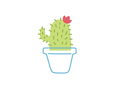 Cactus Cutie cactus cute flower illustration vector