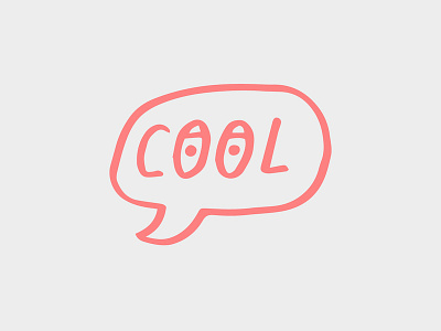 COOL cool eyes fun illustration lettering typography