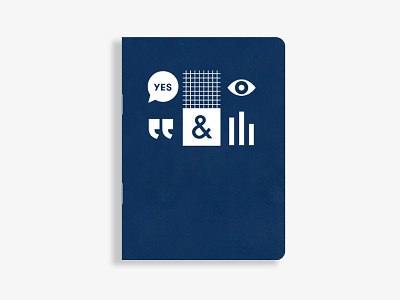 Patreon on Tour Notebook ampersand bar chart eye graph paper graphic navy notebook yes