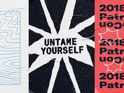 PatreCon 2018 Posters creativity design inspiration patrecon poster poster art typography