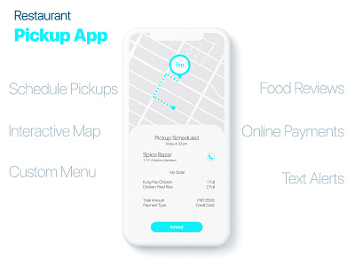 Restaurant Pick up App android app clean delivery interactive ios mobile pickup restaurant sketch ui ux uidesign user experience user interface design web