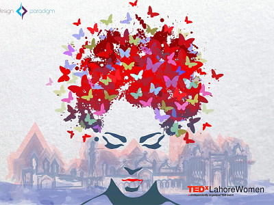 TEDxLahoreWomen Backdrop design digital art graphic art graphic deisgn illustartor illustation vector