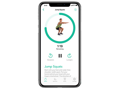 Fitness App Screen