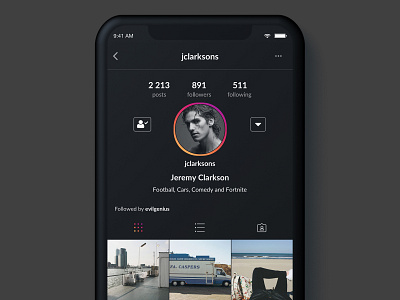Instagram Dark Profile