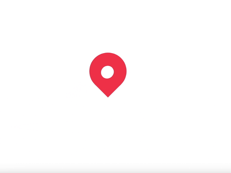 Location Animation for Maps app clean flat icon illustration inspiration interface location pin microinteraction minimal mobile motion register ui ui designer user experience user interface ux ux designer web