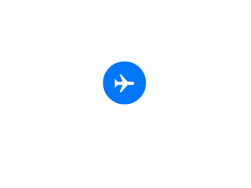 Airplane Mode Animation airplane app clean control center flat icon illustration inspiration interface microinteraction minimal mobile register ui ui designer user experience user interface ux ux designer web