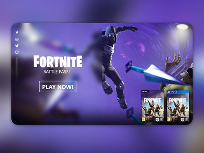 EpicGames Redesign Concept | Fortnite -02 redesign web design