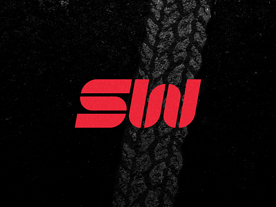 SW Motors - Symbol brand brand identity motors logo logo motors motorcycle logo motors red logo strong logo sw symbol tire tire mark