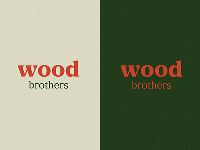 Wood Brothers - Logo brand design branding design design system logo logotype visual identity