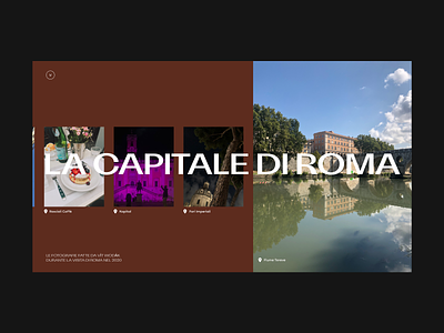 La Capitale di Roma beauty gallery layout minimalism photo presentation rome typography ui website website design