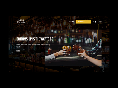 Concept for a Cuban bar website