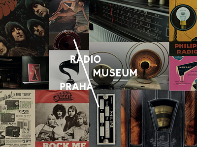 Radio Muzeum Prague, unused identity identity logo radio simple