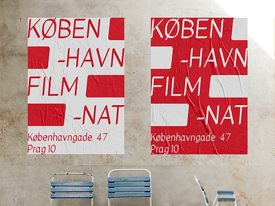 København filmnat film layout poster typogaphy