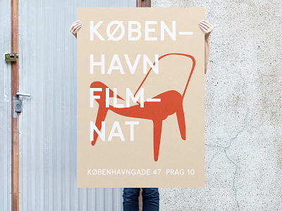 København filmnat2 chair poster typography