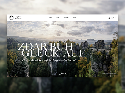 Krušné hory / Erzgebirge Web slider creative design digital graphicdesign inspiration mountains slider typography ui ux web webdesign website