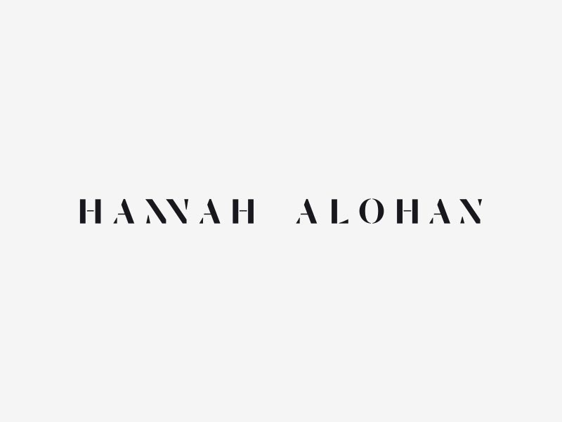 Hannah Alohan - Logotype by Oskar wimmerman on Dribbble