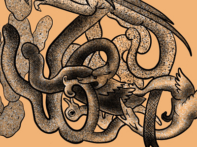 Tangles drawing illustration