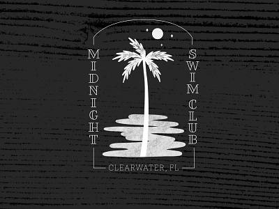 Midnight Swim Club design florida logo palm