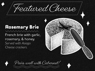 Cheese Menu (Detail) brie cheese design layout menu
