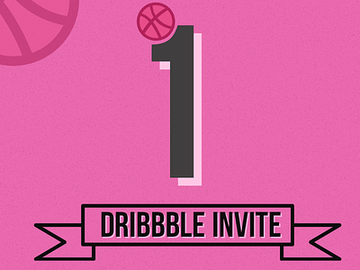 One Invite Dribbble design design art dribbble dribbble invite dribbblevote giveaway invite invites one oneinvite