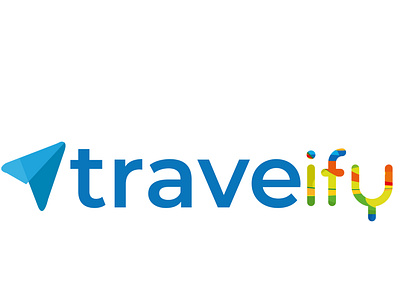a logo for a Traveify branding design illustration illustrator logo logo 2d travel vector vector art website