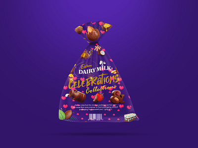 Dairy Milk Chocolate wrapper Design celebration collections dairy dairydesign dairymilk deisgner dsgner deisgn design designer illustration milky wrapper wrapping wrapping paper