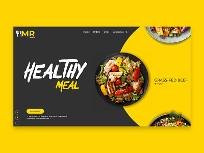 UI Food Ordering Design branding design food delivery food ordering food ordering app illustration landing design landing page landing page design ui design