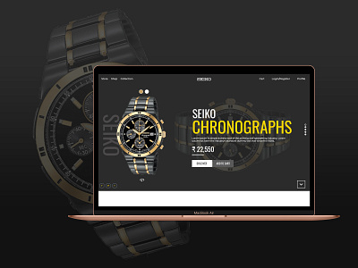 UI Design " Wrist Watch Landing Page"