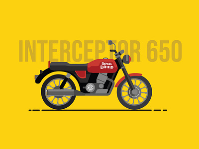 bullet interceptor 650 illustration