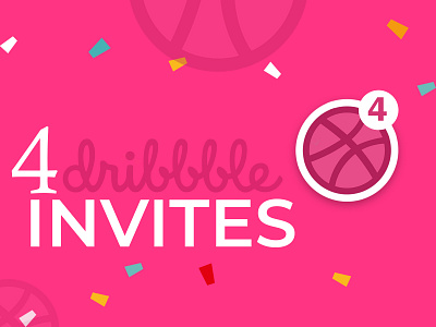 4 Dribbble Invite