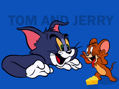 Tom and Jerry illustration art cartoon design illustrated illustration illustration art illustration work tom and jerry trendy trendy design vector vector art vector illustration