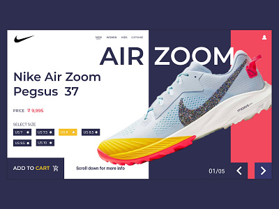 UI Design " Shoes Landing Page"