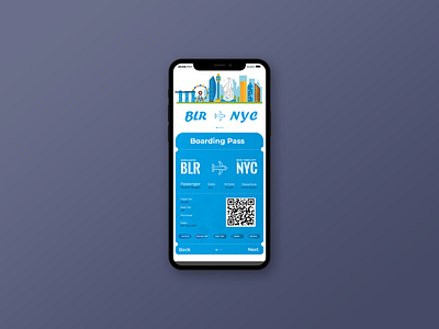 Boarding Pass Mobile Design