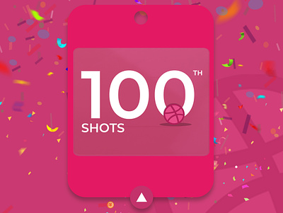 100 Shot Completed 100 100daychallenge 100shots design dribbble dribbble best shot dribble shot flat illustration invites invites giveaway vector art