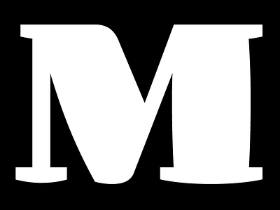 M black ff quixo font m type type design