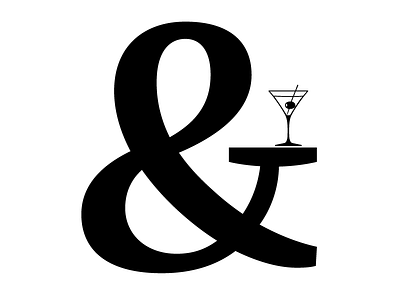 Cheers, FF Quixo! ampersand drink ff quixo font martini quixo type type design