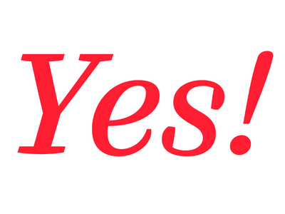 Yes!