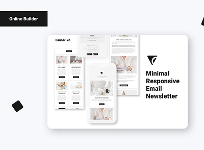 Email Template with Online Builder app branding design graphic design icon illustration interactive plan logo ui vector