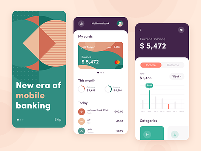 Hoffman Bank - Mobile app concept