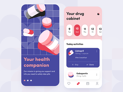 Medicine Reminder - Mobile app concept